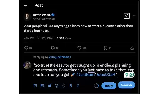Tweex: AI Tweet Responder  from Chrome web store to be run with OffiDocs Chromium online