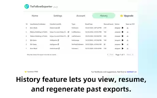 TwFollowExporter export Twitter followers  from Chrome web store to be run with OffiDocs Chromium online