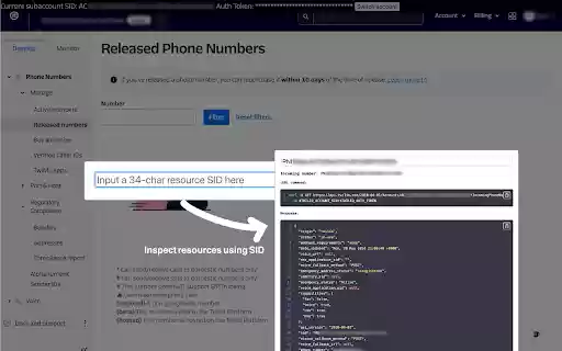 Twilio Console Plus  from Chrome web store to be run with OffiDocs Chromium online