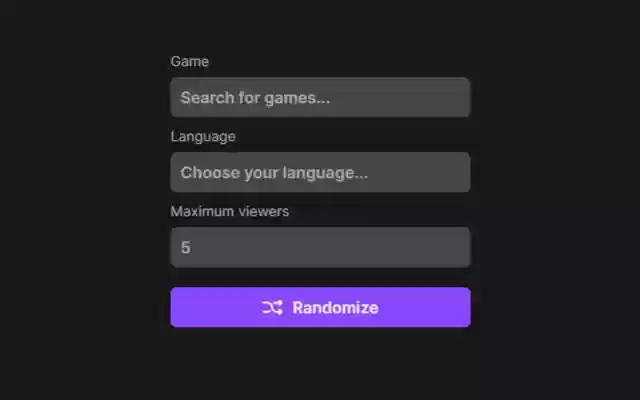 Twitch95  from Chrome web store to be run with OffiDocs Chromium online