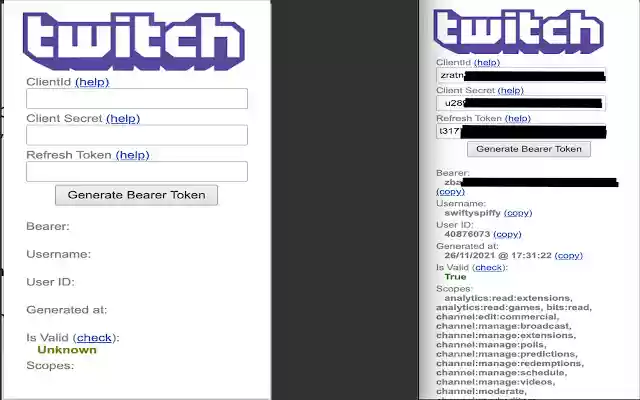 Twitch API Injector  from Chrome web store to be run with OffiDocs Chromium online
