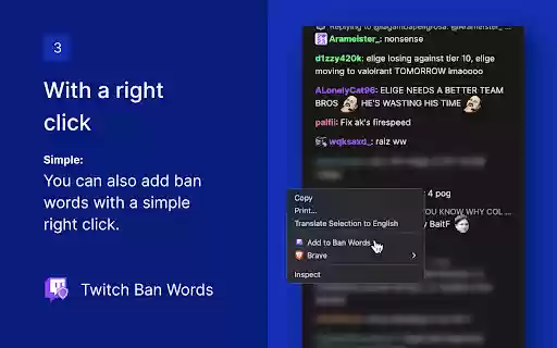 Twitch Ban Words  from Chrome web store to be run with OffiDocs Chromium online