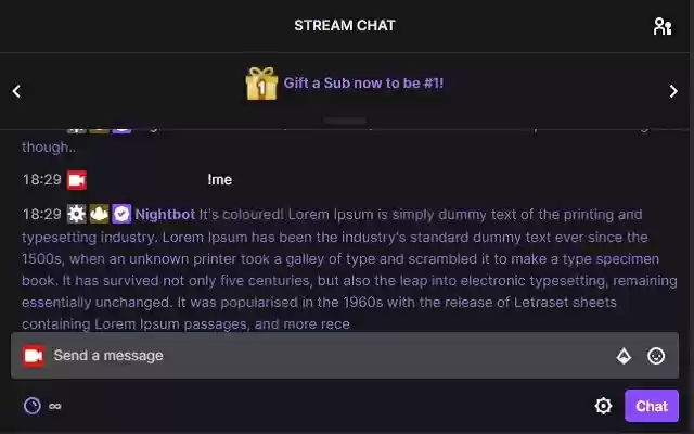 Twitch Colour Me Chat  from Chrome web store to be run with OffiDocs Chromium online