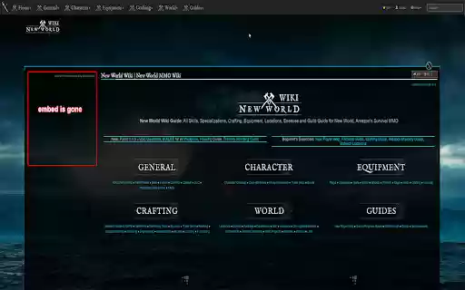 Twitch Embed Blocker  from Chrome web store to be run with OffiDocs Chromium online