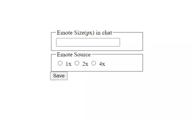 Twitch Emotes Size Controller  from Chrome web store to be run with OffiDocs Chromium online