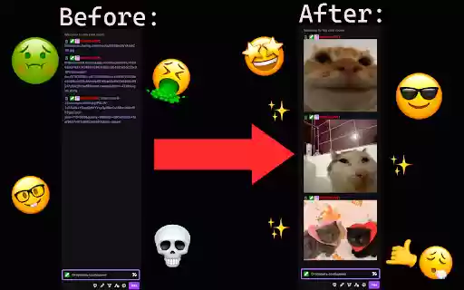 Twitch Images in Chat  from Chrome web store to be run with OffiDocs Chromium online