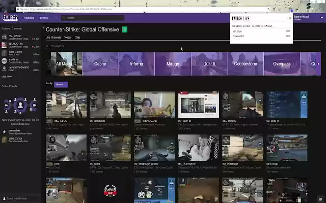 Twitch Live  from Chrome web store to be run with OffiDocs Chromium online