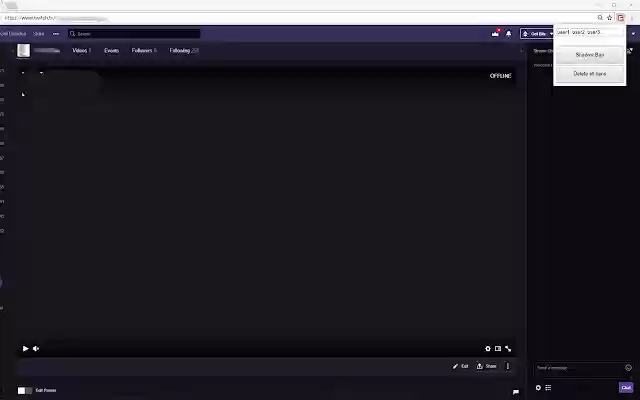 Twitch Shadow Ban  from Chrome web store to be run with OffiDocs Chromium online