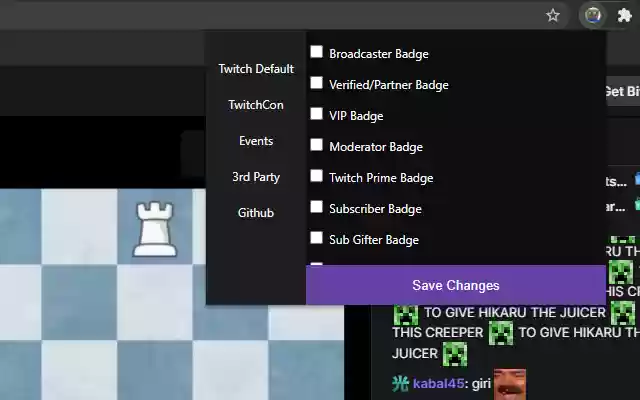 TwitchTV Badge Manager from Chrome web store to be run with OffiDocs Chromium online TwitchTV Badge Manager from Chrome web store to be run with OffiDocs Chromium online