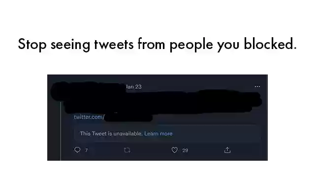 Twitter Block Block  from Chrome web store to be run with OffiDocs Chromium online