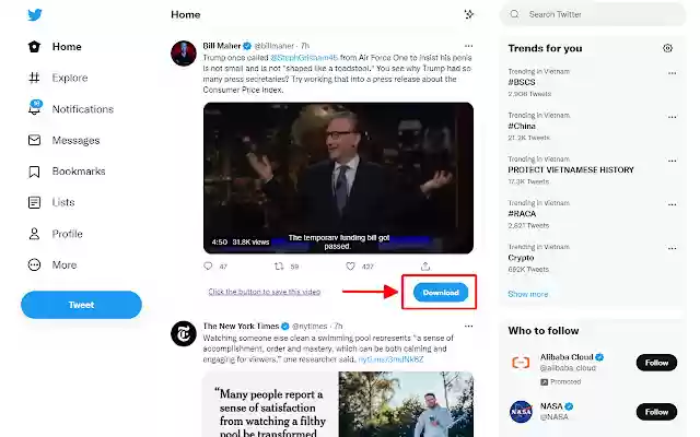 Twitter Downloader HD (X2Twitter)  from Chrome web store to be run with OffiDocs Chromium online