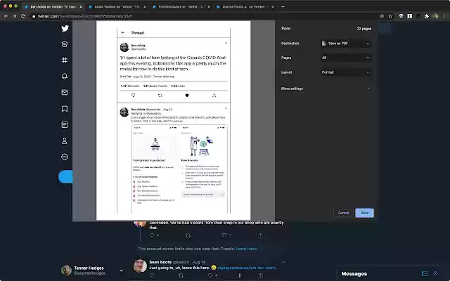 Stili di stampa Twitter dal negozio web di Chrome da eseguire con OffiDocs Chromium online