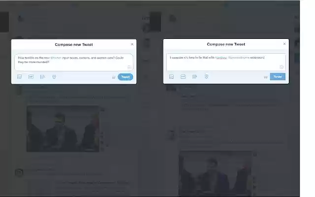 Twitter UI Fix from Chrome web store to be run with OffiDocs Chromium online Twitter UI Fix from Chrome web store to be run with OffiDocs Chromium online