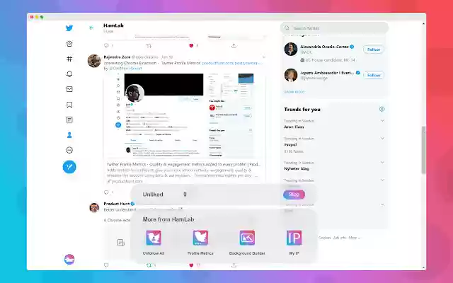 Twitter Unlike All  from Chrome web store to be run with OffiDocs Chromium online