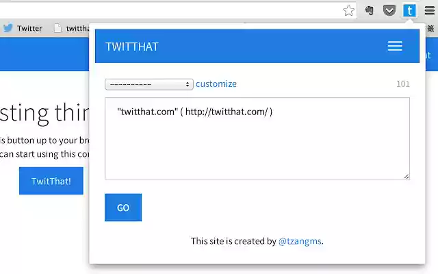 twitt که از فروشگاه وب کروم با OffiDocs Chromium به صورت آنلاین اجرا شود