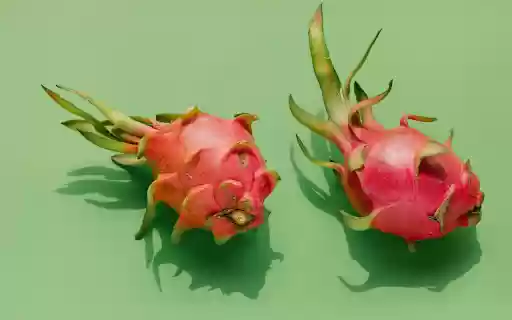 Two fresh dragon fruits  from Chrome web store to be run with OffiDocs Chromium online