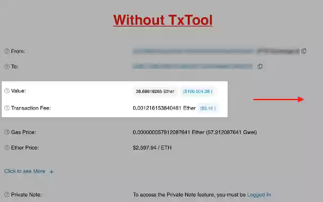 TxTool  from Chrome web store to be run with OffiDocs Chromium online