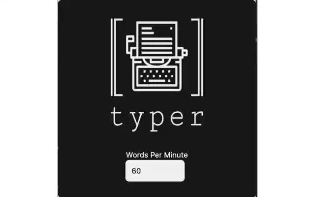 Typer from Chrome web store to be run with OffiDocs Chromium online Typer from Chrome web store to be run with OffiDocs Chromium online