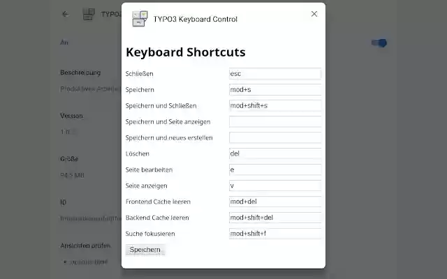 TYPO3 Keyboard Control from Chrome web store to be run with OffiDocs Chromium online TYPO3 Keyboard Control from Chrome web store to be run with OffiDocs Chromium online