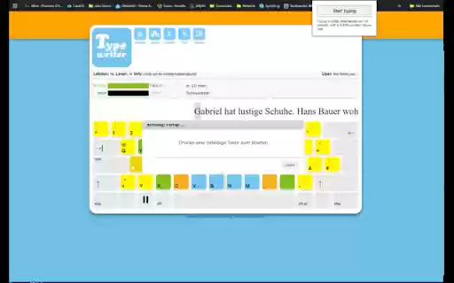 Typo Typer  from Chrome web store to be run with OffiDocs Chromium online