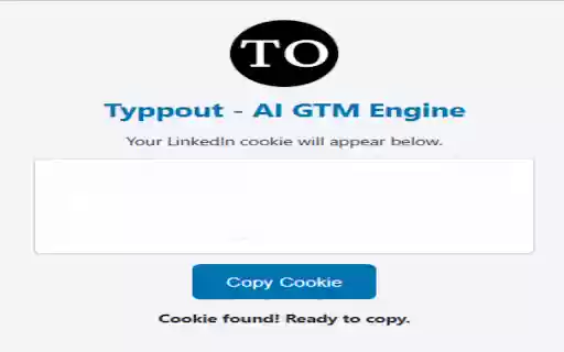 Typpout LinkedIn Cookie Extractor  from Chrome web store to be run with OffiDocs Chromium online