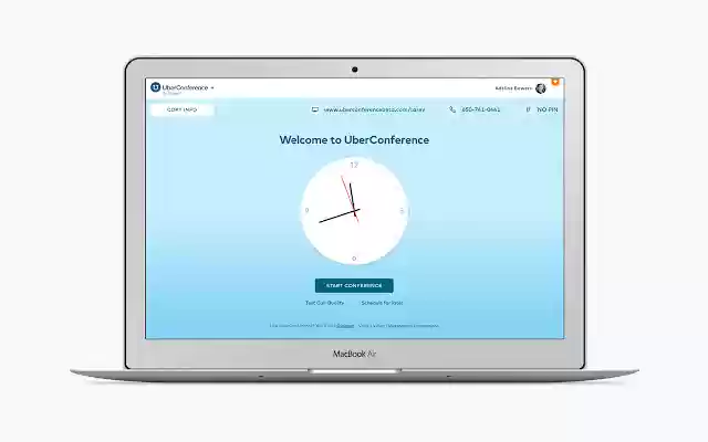 UberConference Bookmark  from Chrome web store to be run with OffiDocs Chromium online