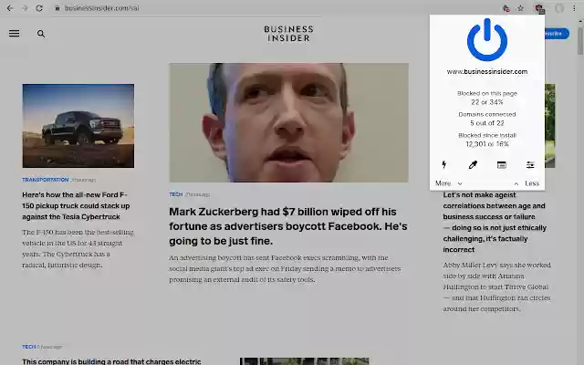uBlock Origin  from Chrome web store to be run with OffiDocs Chromium online