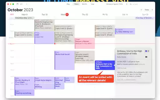 UCL Whats On Quick Add to Calendar from Chrome web store to be run with OffiDocs Chromium online UCL Whats On Quick Add to Calendar from Chrome web store to be run with OffiDocs Chromium online