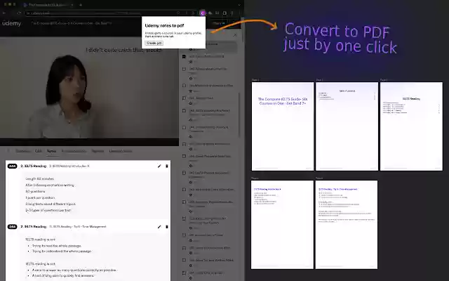 Udemy 2 pdf  from Chrome web store to be run with OffiDocs Chromium online