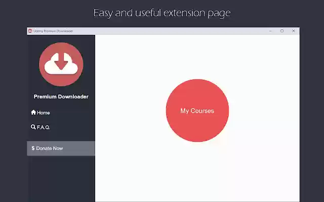 Udemy Downloader  from Chrome web store to be run with OffiDocs Chromium online