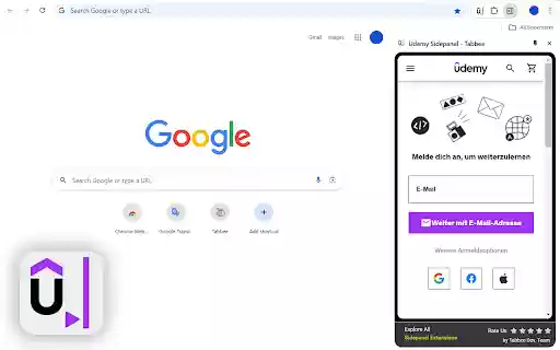 Udemy Sidepanel Tabbee from Chrome web store to be run with OffiDocs Chromium online Udemy Sidepanel Tabbee from Chrome web store to be run with OffiDocs Chromium online