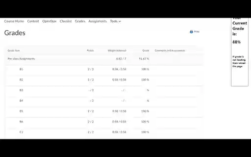 UGA Grade Calculator  from Chrome web store to be run with OffiDocs Chromium online