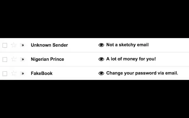 Ugly Email  from Chrome web store to be run with OffiDocs Chromium online