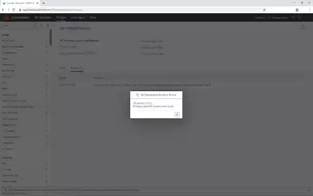 UI5 Deprecated Control Checker  from Chrome web store to be run with OffiDocs Chromium online