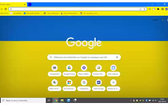 Ukraine Flag  from Chrome web store to be run with OffiDocs Chromium online
