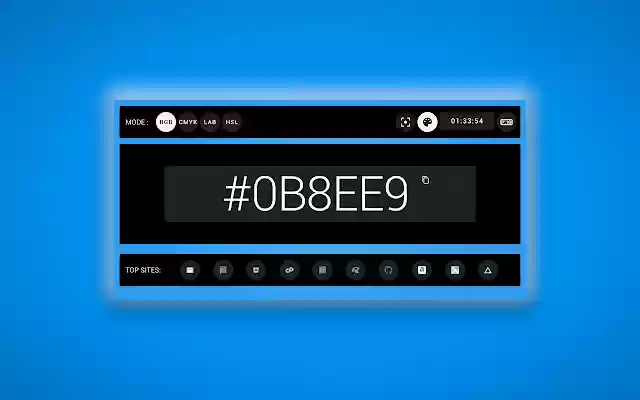 Ultimate Color Clock — New Tab to inspire  from Chrome web store to be run with OffiDocs Chromium online