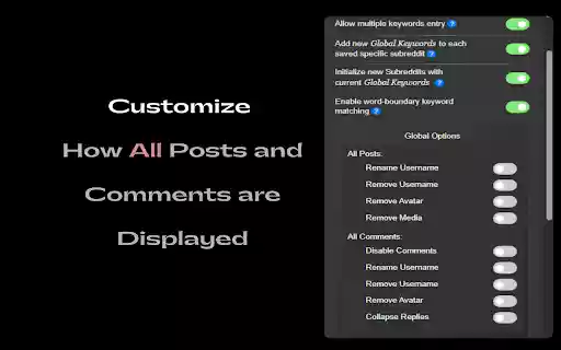 Ultimate Reddit Filter  from Chrome web store to be run with OffiDocs Chromium online