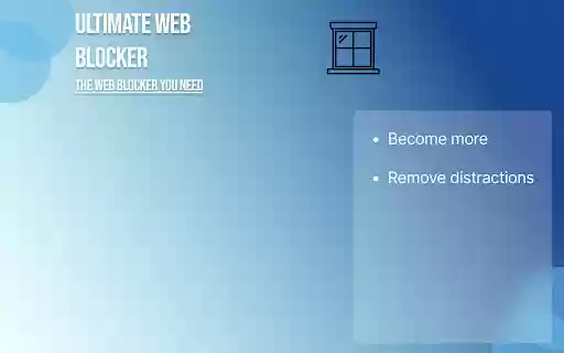 Ultimate Web Blocker  from Chrome web store to be run with OffiDocs Chromium online