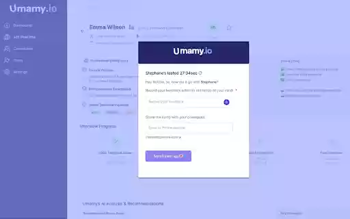 Umamy  from Chrome web store to be run with OffiDocs Chromium online