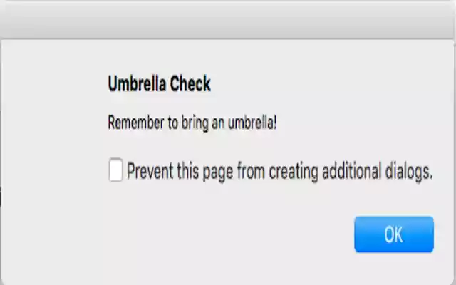 Umbrella Check  from Chrome web store to be run with OffiDocs Chromium online