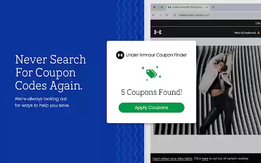 Under Armour Coupon Saver Official Coupons  Best Deals  from Chrome web store to be run with OffiDocs Chromium online