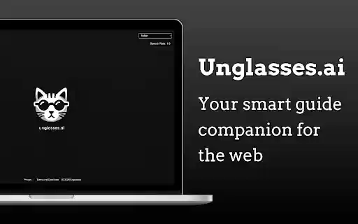 Unglasses.ai  from Chrome web store to be run with OffiDocs Chromium online