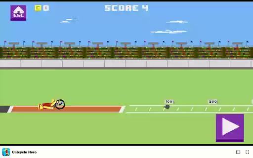 Unicycle Hero Game Prove your skills in 9 fun and epic events!  from Chrome web store to be run with OffiDocs Chromium online