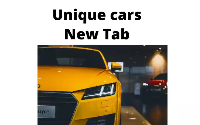 Unique cars New Tab  from Chrome web store to be run with OffiDocs Chromium online