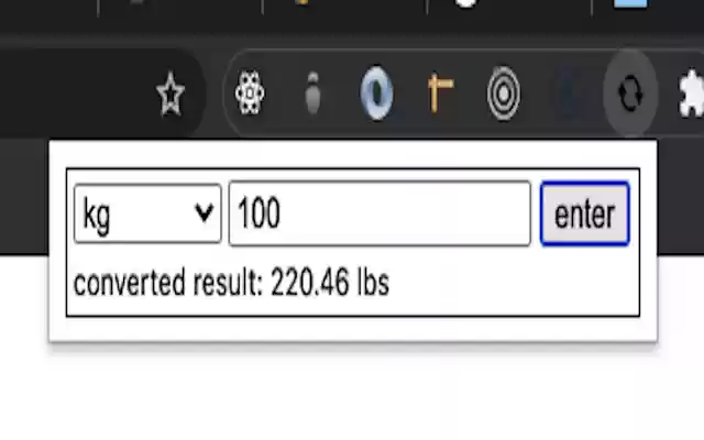 Unit Convertor  from Chrome web store to be run with OffiDocs Chromium online