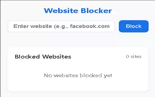 Universal Website Blocker  from Chrome web store to be run with OffiDocs Chromium online
