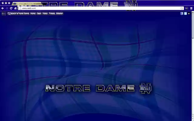 University of Notre Dame Theme  from Chrome web store to be run with OffiDocs Chromium online