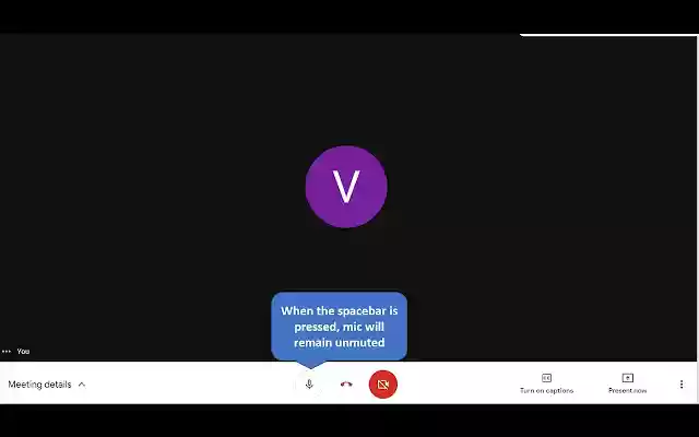 Unmute Google Meet on Key Press  from Chrome web store to be run with OffiDocs Chromium online