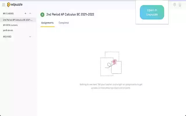 Unpuzzle  from Chrome web store to be run with OffiDocs Chromium online