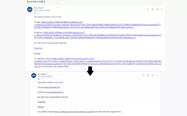 Un Safelink Outlook from Chrome web store to be run with OffiDocs Chromium online Un Safelink Outlook from Chrome web store to be run with OffiDocs Chromium online